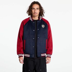 Bomber Tommy Jeans Wool Blend Crest Bomber Dark Night Navy/ Regatta Red imagine