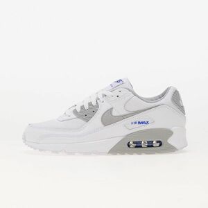 Sneakers Nike Air Max 90 White/ Lt Smoke Grey-Racer Blue imagine