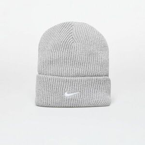 Nike Tall Cuff Swoosh Beanie Dk Grey Heather/ White imagine