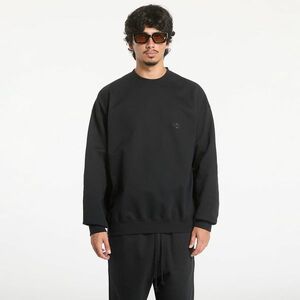 Hanorac Y-3 Brushed Terry Crew Sweatshirt UNISEX Black imagine