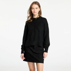 Pulover Calvin Klein Jeans Intarsia Loose Sweater Black imagine