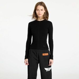 Tricou Y-3 Fitted Long Sleeve Tee Black imagine