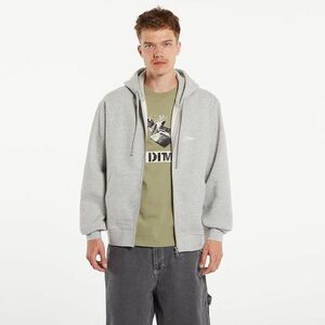 Hanorac Dime Cursive Zip Hoodie UNISEX Heather Gray imagine