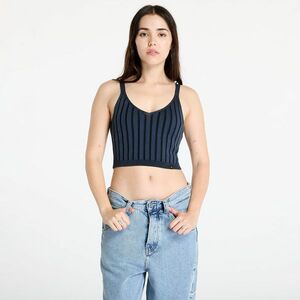 Top Calvin Klein Jeans Plated Sweater Bralette Blue imagine