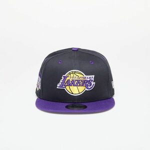 New Era Los Angeles Lakers Team Color 9FIFTY Snapback Cap Black/ True Purple imagine