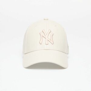 New Era New York Yankees Faux Leather Womens 9FORTY Adjustable Cap Light Beige imagine