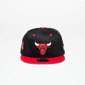 New Era Chicago Bulls Team Colour Black 9FIFTY Snapback Cap Black/ Front Door Red imagine