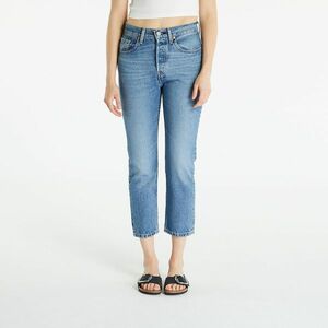 Pantaloni Levi's® 501® Crop Jeans Medium Indigo Worn In - Blue imagine