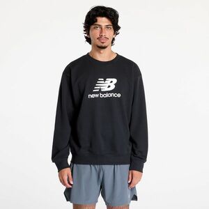 Hanorac New Balance Sport Essentials French Terry Logo Crew Sweatshirt Black imagine