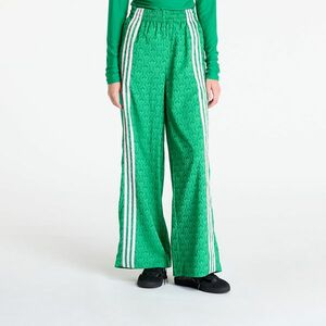 Pantaloni adidas Pyjama Wideleg Pant Green imagine