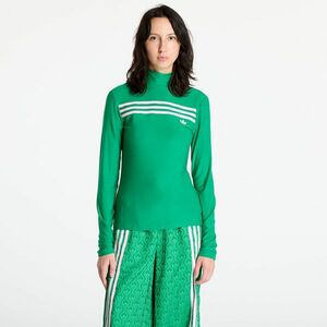 Tricou adidas Longsleeve 3-Stripe Tee Green imagine