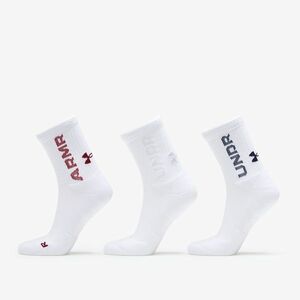 Under Armour Socks 3-Pack White/ White/ Midnight Navy imagine