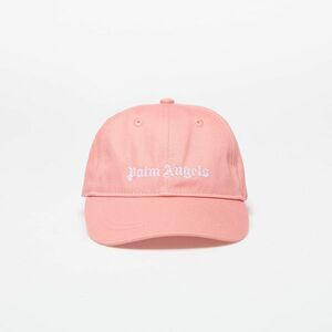 Palm Angels Kids Logo Baseball Cap Pink/ White imagine