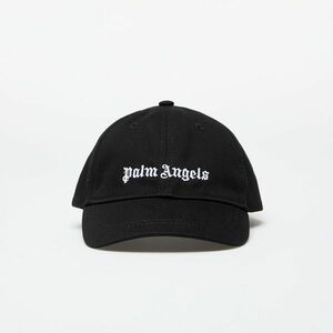 Palm Angels Kids Logo Baseball Cap Black/ White imagine