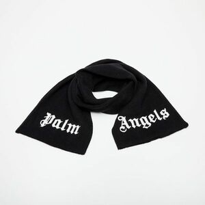 Eșarfă Palm Angels Kids Logo Knit Scarf Black/ White imagine