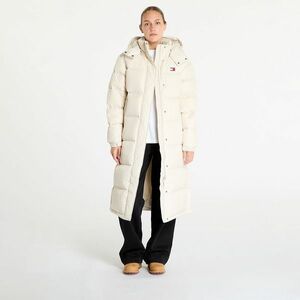 Jacheta Tommy Jeans Alaska Long Puffer Jacket Beige imagine