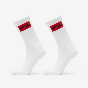 Hugo Boss Logo Quarter 2-Pack Socks White imagine