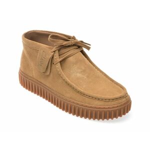 Ghete casual CLARKS maro, TORHHI, din piele intoarsa imagine