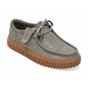 Mocasini casual CLARKS gri, TORHLO, din piele intoarsa imagine