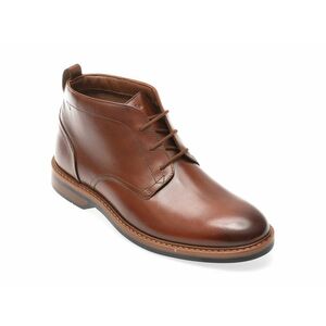 Ghete elegante CLARKS maro, ALDWCHU, din piele naturala imagine