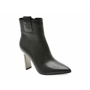 Botine elegante EPICA negre, E228, din piele naturala imagine