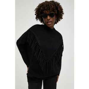 Answear Lab Pulover femei, culoarea negru, cu turtleneck imagine