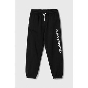 Quiksilver pantaloni de trening pentru copii TRACKPANT OTLR culoarea negru, cu imprimeu imagine