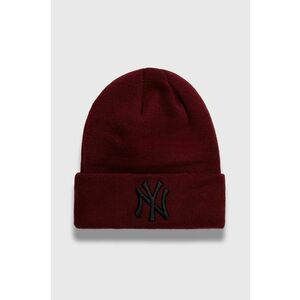 New Era caciula culoarea bordo, din tricot gros, NEW YORK YANKEES imagine