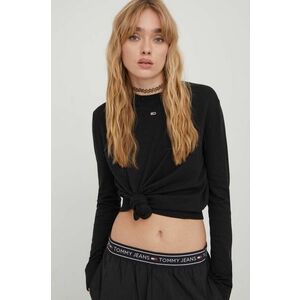 Tommy Jeans pulover femei, culoarea negru, light DW0DW17254 imagine