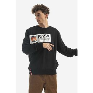 Alpha Industries bluză bărbați, culoarea negru, cu imprimeu 126331.03-black imagine