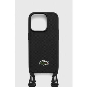 Lacoste husă pentru telefon iPhone 15 Pro 6.1" culoarea negru imagine