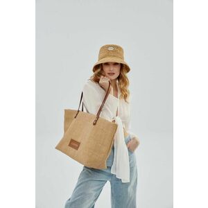 LE SH KA headwear poseta Beige Summer Bag culoarea bej imagine