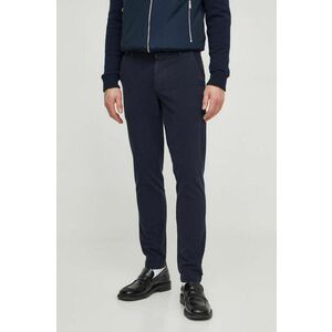 BOSS pantaloni bărbați, culoarea bleumarin, mulată 50508692 imagine