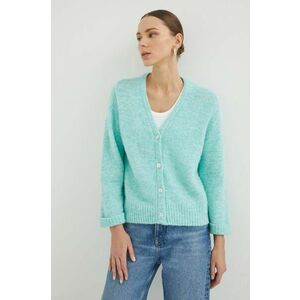 American Vintage cardigan din amestec de lana culoarea verde imagine