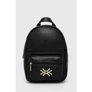 United Colors of Benetton rucsac femei, culoarea negru, mic, neted imagine