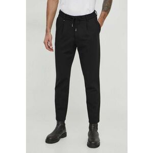 BOSS pantaloni bărbați, culoarea negru, drept 50509536 imagine