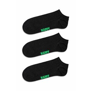 Happy Socks sosete Solid Low 3-pack culoarea negru imagine