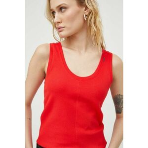 G-Star Raw top din bumbac culoarea rosu imagine