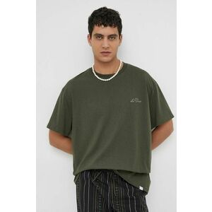 Les Deux tricou barbati, culoarea verde, neted imagine