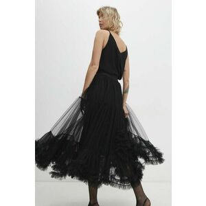 Answear Lab fusta culoarea negru, maxi, evazati imagine