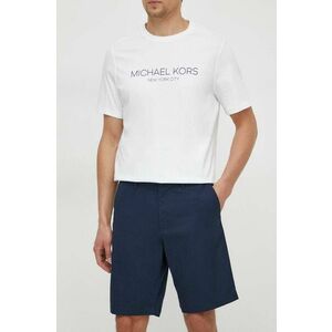 Michael Kors pantaloni scurti din in culoarea albastru marin imagine