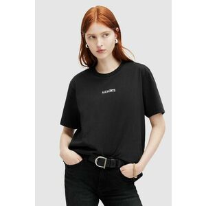 AllSaints tricou din bumbac FORTUNA femei, culoarea negru imagine