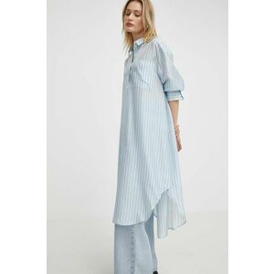 Herskind rochie de matase midi, oversize imagine