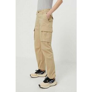 The North Face pantaloni femei, culoarea bej, drept, high waist, NF0A82GGLK51 imagine