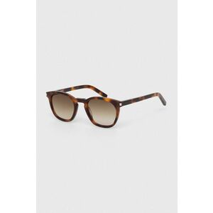 Saint Laurent ochelari de soare culoarea maro imagine