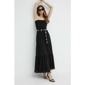 MICHAEL Michael Kors rochie culoarea negru, maxi, evazati imagine