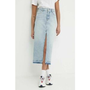 United Colors of Benetton fusta jeans midi, drept imagine