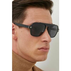 Versace ochelari de soare barbati, culoarea negru imagine