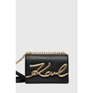 Karl Lagerfeld poseta de piele culoarea negru imagine