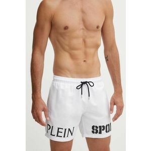 PLEIN SPORT pantaloni scurti de baie culoarea alb, PS24MBM01 imagine